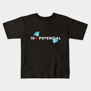 10X Potential Crypto Hidden Gems - Best Seller Black edition Kids T-Shirt